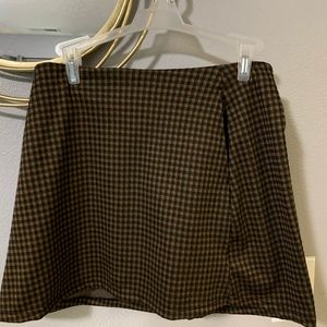 Plaid pencil skirt
